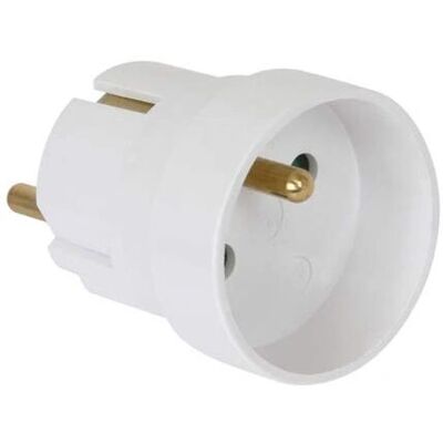 Adapter zasilania DEBFLEX - Francuski na niemiecki z uziemieniem - 701100 Adapter zasilania DEBFLEX - Francuski na niemiecki z uziemieniem - 701100