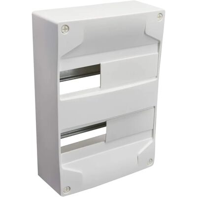 Debflex Caja de distribución eléctrica - Dos filas, 13 módulos - 285x375x140 mm Debflex Caja de distribución eléctrica - Dos filas, 13 módulos - 285x375x140 mm