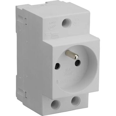 Scollegamento modulare 230V 16A Grigio Debflex - Presa elettrica Scollegamento modulare 230V 16A Grigio Debflex - Presa elettrica