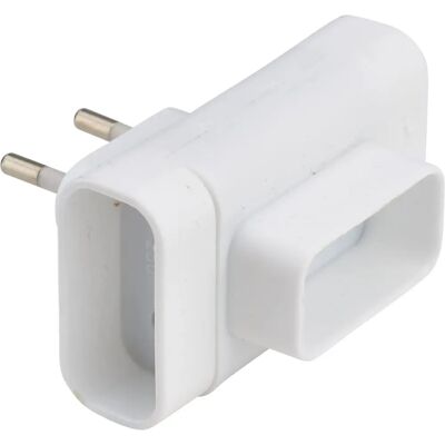 Multiprise avec Mise à la Terre DEBFLEX - 2 Prises - Blanc Multiprise avec Mise à la Terre DEBFLEX - 2 Prises - Blanc