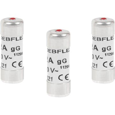 Debflex 715286 Fusible céramique avec indicateur - 10A 8.5x23mm - Publicité Debflex 715286 Fusible céramique avec indicateur - 10A 8.5x23mm - Publicité