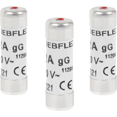 Debflex 715356 Fusibile in ceramica con indicatore - 25A 400V Debflex 715356 Fusibile in ceramica con indicatore - 25A 400V