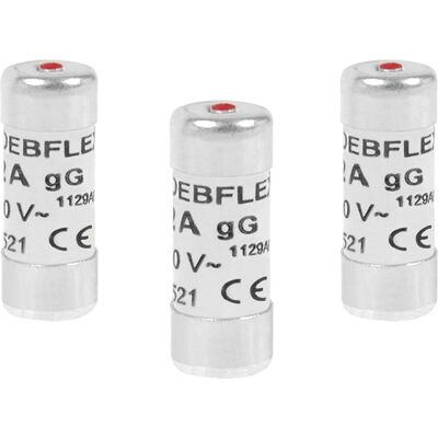 Debflex - Ceramic 10A fuse - 3-pack - 10.3x25.8mm - Fuse Debflex - Ceramic 10A fuse - 3-pack - 10.3x25.8mm - Fuse