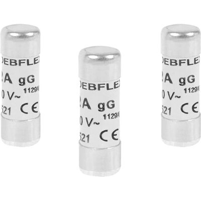 DEBFLEX 6A zekeringen met indicator - 3 stuks DEBFLEX 6A zekeringen met indicator - 3 stuks