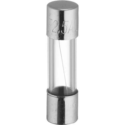 Fusible en verre 5x20 2,5A 250V Lot de 3 - Debflex Fusible en verre 5x20 2,5A 250V Lot de 3 - Debflex
