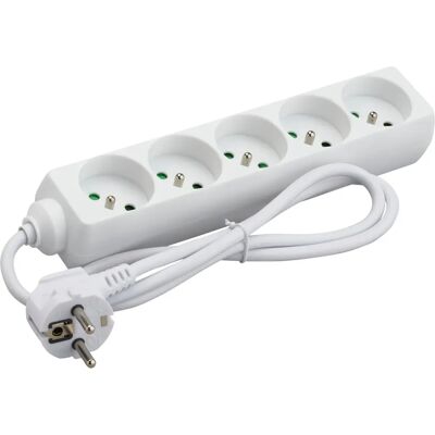 DEBFLEX Multipresa 5 prese - Bianco - Power Strip DEBFLEX Multipresa 5 prese - Bianco - Power Strip