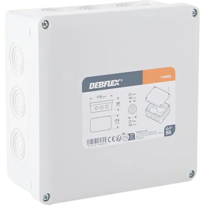Debflex Wodoszczelna skrzynka rozdzielcza 170x170x80 mm - Skrzynka elektryczna Debflex Wodoszczelna skrzynka rozdzielcza 170x170x80 mm - Skrzynka elektryczna