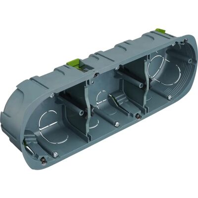 DEBFLEX Dreifach-Montageboxe - Multimaterial - 71mm Abstand DEBFLEX Dreifach-Montageboxe - Multimaterial - 71mm Abstand