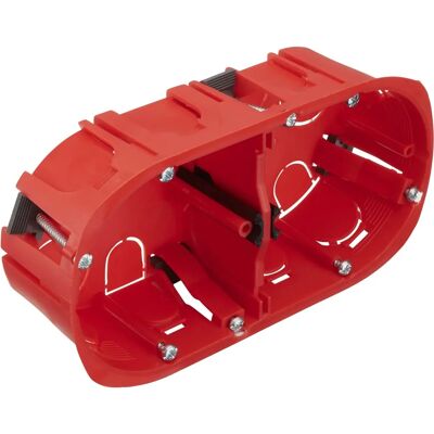 Boîte électrique Debflex ø 67 x 40 mm - Cloison sèche - Rouge Boîte électrique Debflex ø 67 x 40 mm - Cloison sèche - Rouge