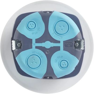 Boîte de dérivation étanche IP54 - Ø85 x P40mm - Debflex - Publicité Boîte de dérivation étanche IP54 - Ø85 x P40mm - Debflex - Publicité