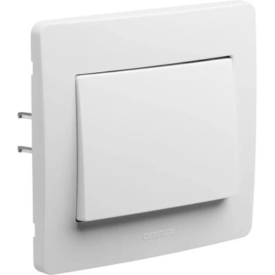 DEBFLEX Modèle 739110 - Interrupteur, Blanc, marche/arrêt, Facile à installer DEBFLEX Modèle 739110 - Interrupteur, Blanc, marche/arrêt, Facile à installer
