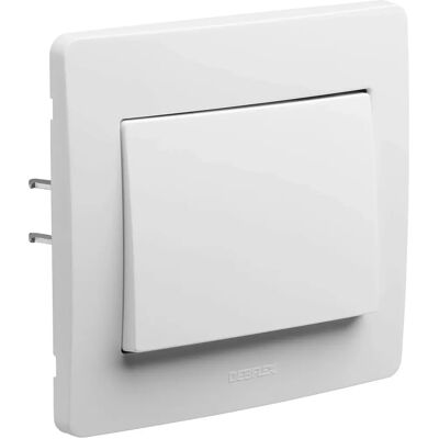 Interrupteur DIAM2 Debflex - Blanc, 10A - Bouton Poussoir Encastre - Publicité Interrupteur DIAM2 Debflex - Blanc, 10A - Bouton Poussoir Encastre - Publicité