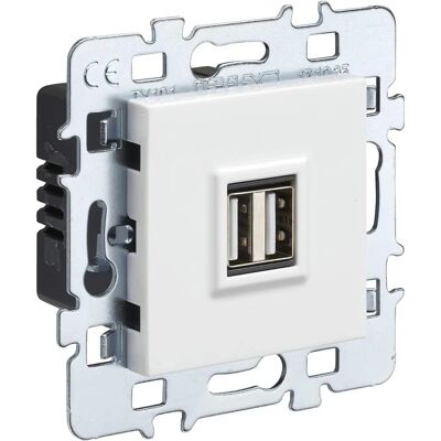 Debflex Doppel-USB-Steckdose - Weiß - Elektrische Steckdose Debflex Doppel-USB-Steckdose - Weiß - Elektrische Steckdose