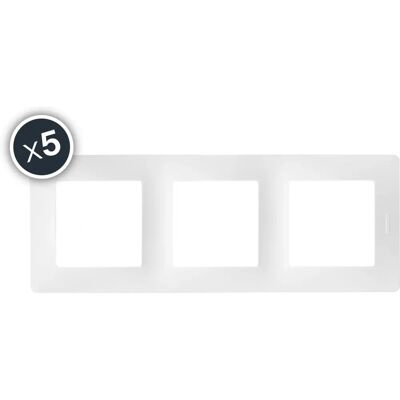 DEBFLEX Caly Cadre 3 Postes Horizontal/Vertical Blanc - Support électrique - Publicité DEBFLEX Caly Cadre 3 Postes Horizontal/Vertical Blanc - Support électrique - Publicité