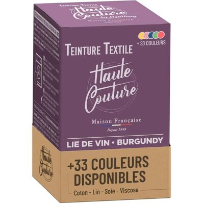 Teinture Haute Couture Rouge Vin - Teinture textile - Publicité Teinture Haute Couture Rouge Vin - Teinture textile - Publicité