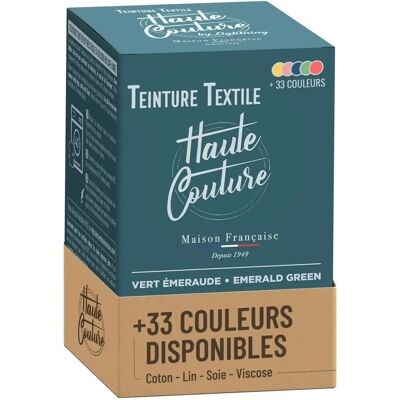 Teinture textile Haute Couture Vert Émeraude - 350g - Publicité Teinture textile Haute Couture Vert Émeraude - 350g - Publicité