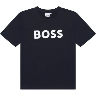 Hugo Boss Navy Logo T-shirt - Barns Casual Bomull Hugo Boss Navy Logo T-shirt - Barns Casual Bomull