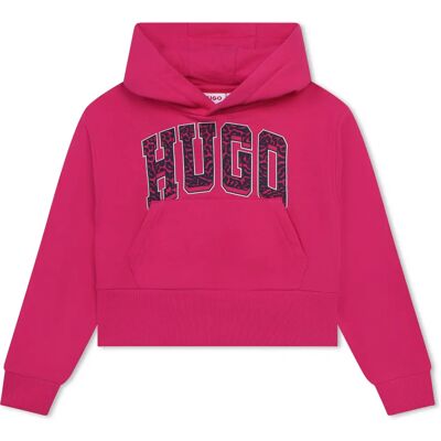 HUGO Barnens hoodie i bomullsmix - Hoodie HUGO Barnens hoodie i bomullsmix - Hoodie