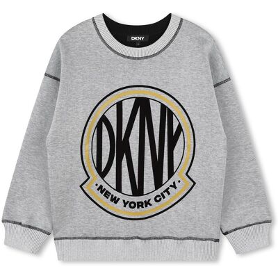 DKNY D60185 Szara Odwracalna Bluza - Bluza DKNY D60185 Szara Odwracalna Bluza - Bluza