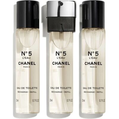 Chanel N°5 L’Eau - Perfume, 3x20ml, Recargable Chanel N°5 L’Eau - Perfume, 3x20ml, Recargable
