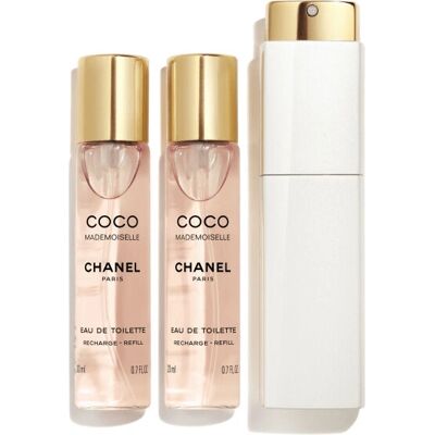 Chanel Coco Mademoiselle - Parfumsetti uudelleenladataan spray & 3x20ml EDT Chanel Coco Mademoiselle - Parfumsetti uudelleenladataan spray & 3x20ml EDT