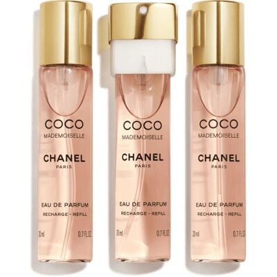 Chanel Coco Mademoiselle Eau de Parfum - Recharge (3 x 20ml) - Publicité Chanel Coco Mademoiselle Eau de Parfum - Recharge (3 x 20ml) - Publicité