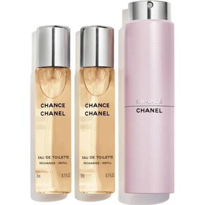 Chanel Chance Eau de Toilette - Twist & Spray Eau de Toilette (3 x 20ml) Chanel Chance Eau de Toilette - Twist & Spray Eau de Toilette (3 x 20ml)