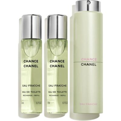 Chanel Chance Eau FraƮche Eau de Toilette - Twist & Spray Eau de Toilette (3 x 20ml) Chanel Chance Eau FraƮche Eau de Toilette - Twist & Spray Eau de Toilette (3 x 20ml)