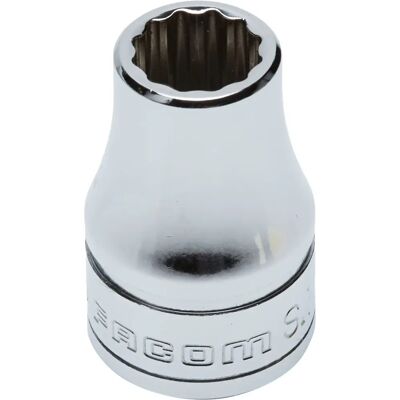 Facom 1/2 inch Socket 11mm - Hexagon - Durable Chrome Finish Facom 1/2 inch Socket 11mm - Hexagon - Durable Chrome Finish