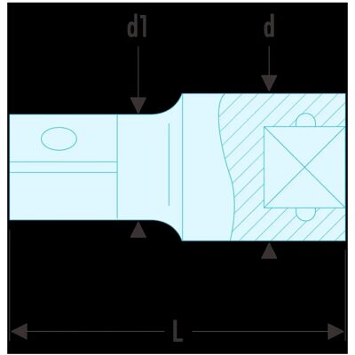 Facom S.206 Extension 52.5mm - Extension Facom S.206 Extension 52.5mm - Extension