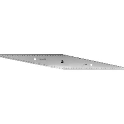 Outifrance Outifrance Regla de ruteado 500 mm - Router Ruler Outifrance Outifrance Regla de ruteado 500 mm - Router Ruler