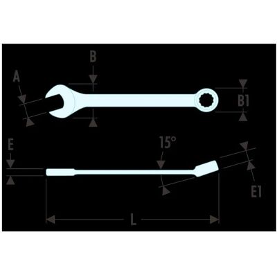 Facom Modell 39 Kurzer 5/32" Kombischlüssel Facom Modell 39 Kurzer 5/32" Kombischlüssel
