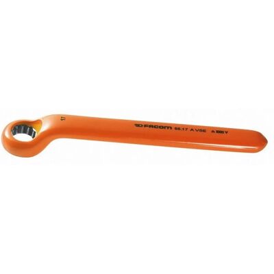 Facom 55.17AVSE Chiave a forchetta isolata - 1000V, 17mm, colore sicurezza Facom 55.17AVSE Chiave a forchetta isolata - 1000V, 17mm, colore sicurezza