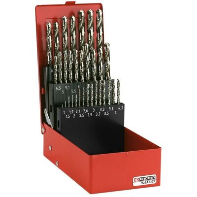 Set de Brocas y Remachadoras Facom - Acero, 1-10.5mm, 32 piezas Set de Brocas y Remachadoras Facom - Acero, 1-10.5mm, 32 piezas