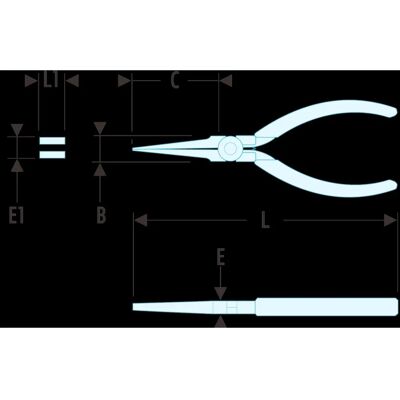 Facom Micro-Tech Lange Spitze Zangen - Elektronikzange Facom Micro-Tech Lange Spitze Zangen - Elektronikzange