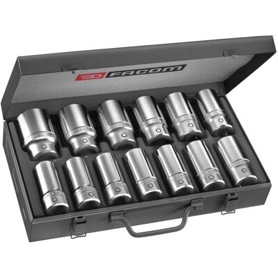 Facom K.405E Steckschlüssel-Set - 12-teilig 3/4" Metrisch Facom K.405E Steckschlüssel-Set - 12-teilig 3/4" Metrisch