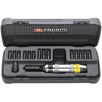 Kit de destornilladores a impacto Facom - 16 piezas con estuche Kit de destornilladores a impacto Facom - 16 piezas con estuche