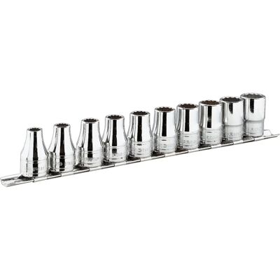 Facom Juego de 7 vasos de aleación de acero - Guía cuadrada 1/2 pulg - Juego de vasos Facom Juego de 7 vasos de aleación de acero - Guía cuadrada 1/2 pulg - Juego de vasos