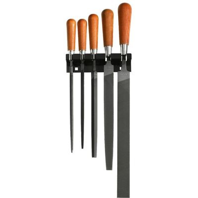 Set de 5 limas para metal Facom con mangos de madera - Mecánica y Automoción Set de 5 limas para metal Facom con mangos de madera - Mecánica y Automoción