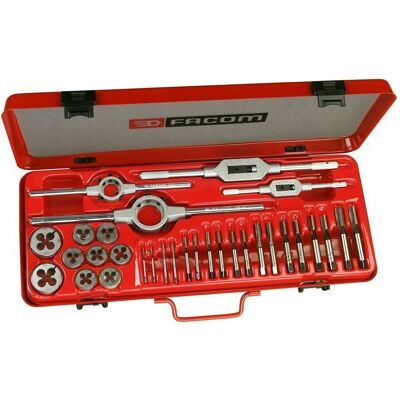 Conjunto de Machos, Matrices y Porta-Herramientas Facom - M3 a M12 Conjunto de Machos, Matrices y Porta-Herramientas Facom - M3 a M12