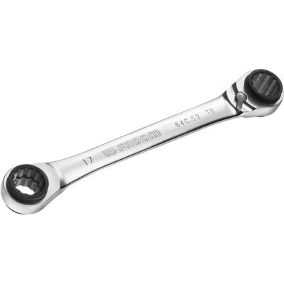 Set di chiavi a cricchetto Facom 64C.S2 - 4-in-1 - Misure 16 17 18 19 mm Set di chiavi a cricchetto Facom 64C.S2 - 4-in-1 - Misure 16 17 18 19 mm