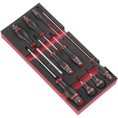 Inserto in schiuma Facom per modulo 9 - Organizzatore di strumenti Inserto in schiuma Facom per modulo 9 - Organizzatore di strumenti