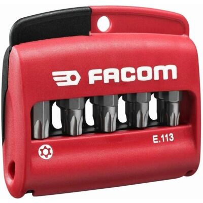 Facom E.113Pb 10-delig Resistorx-bitset - Handgeschroefd Facom E.113Pb 10-delig Resistorx-bitset - Handgeschroefd