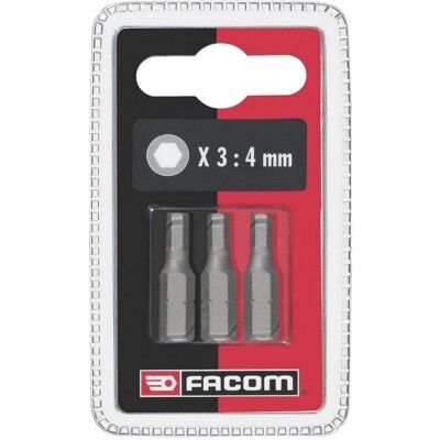 Set de Bits Hexagonales Facom EH104 de 3 piezas - Inserto para destornillador Set de Bits Hexagonales Facom EH104 de 3 piezas - Inserto para destornillador