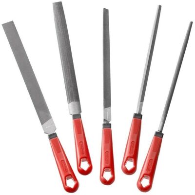 Facom Set aus 5 halbmorbiden Feilen - 250mm - Zuverlässig Facom Set aus 5 halbmorbiden Feilen - 250mm - Zuverlässig