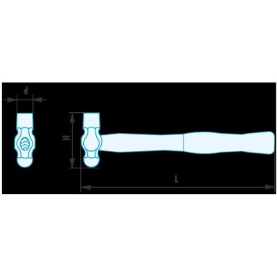 Facom Hammer - Beryllium Kupferkopf - Holzgriff - 325mm - Hammer Facom Hammer - Beryllium Kupferkopf - Holzgriff - 325mm - Hammer