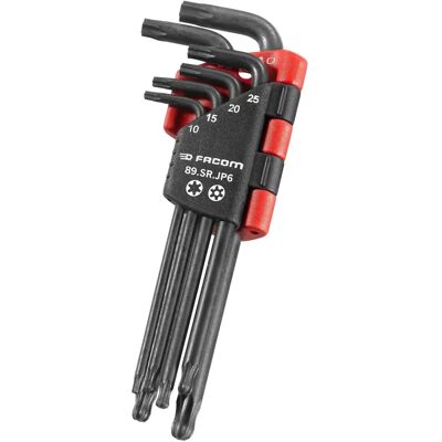 Facom 89SR.JP6PB Sechskant Schlüssel-Set - Sphärischer Widerstandskopf, lang, 6 Stück Facom 89SR.JP6PB Sechskant Schlüssel-Set - Sphärischer Widerstandskopf, lang, 6 Stück