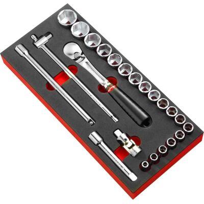 Facom Set di utensili compatti e assortiti per carrello - 23 pezzi Facom Set di utensili compatti e assortiti per carrello - 23 pezzi