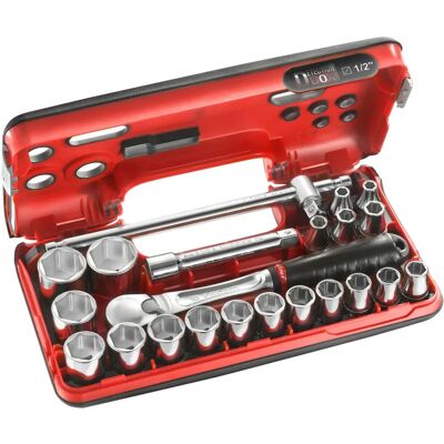 Facom 1/2" Socket Wrench Set with Variants Facom 1/2" Socket Wrench Set with Variants