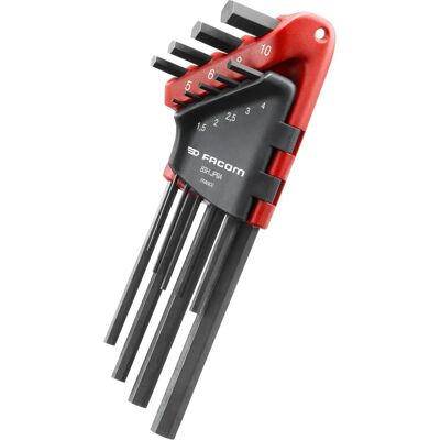 Facom FCM83HJP9A 83H.JP9A Hexagon Key Long Arm Set of 9 Metric - Hexagon Key Set Facom FCM83HJP9A 83H.JP9A Hexagon Key Long Arm Set of 9 Metric - Hexagon Key Set